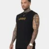 Saint Morta Graveyard Oversized Muscle T-Shirt Black/Gold