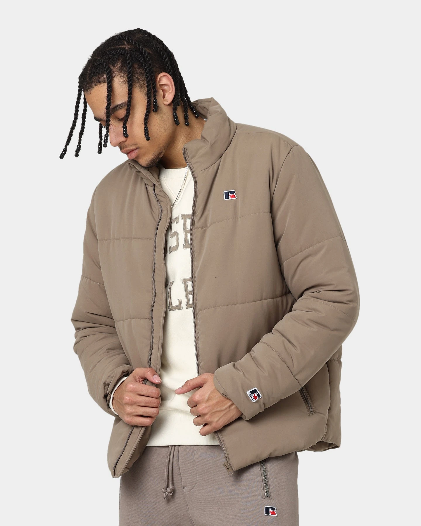 Russell Athletic Russell Redeemer Puffer Jacket Peat 3 Russell Athletic Russell Redeemer Puffer Jacket Peat