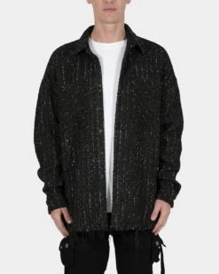 MNML Loose Woven Flannel Shirt Black 16 MNML Loose Woven Flannel Shirt Black -Champioe Style 02040852 YB001 mens 0010