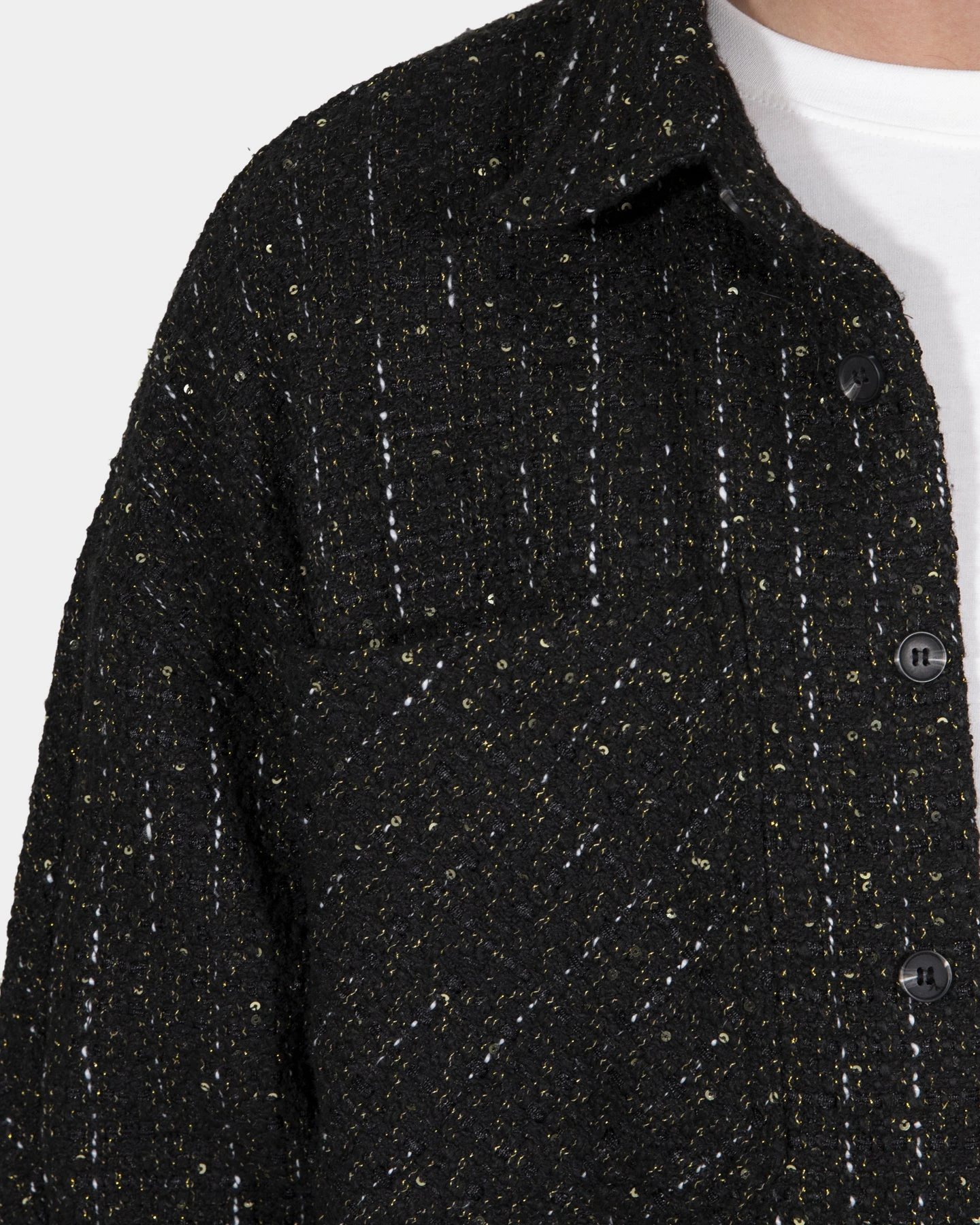 MNML Loose Woven Flannel Shirt Black 10 MNML Loose Woven Flannel Shirt Black - Image 8