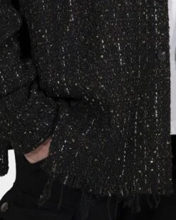 MNML Loose Woven Flannel Shirt Black 23 MNML Loose Woven Flannel Shirt Black -Champioe Style 02040852 YB001 mens 0080