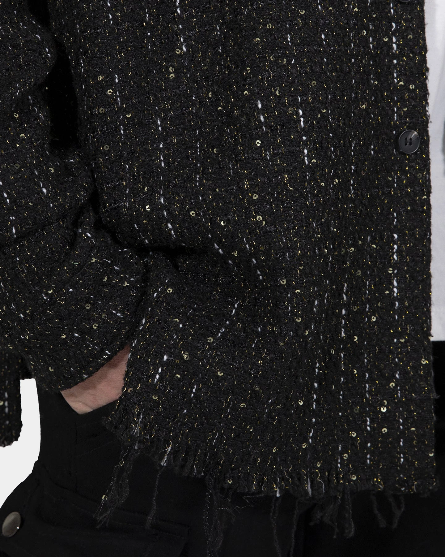 MNML Loose Woven Flannel Shirt Black 12 MNML Loose Woven Flannel Shirt Black - Image 10