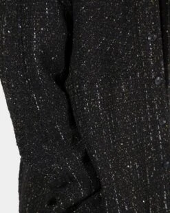 MNML Loose Woven Flannel Shirt Black 24 MNML Loose Woven Flannel Shirt Black -Champioe Style 02040852 YB001 mens 0090