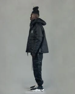 The Anti Order Hyphen ATD Puffer Jacket V2 Black/Silver -Champioe Style 02040916 YB011 mens 065