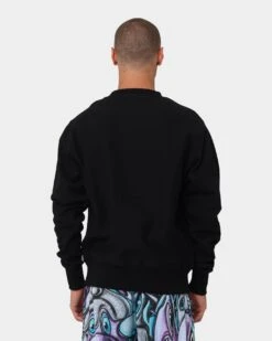 Carré X Kenny Scharf Gary's Revolution Crewneck Black -Champioe Style 02041071 YB001 mens 0040