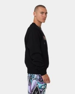 Carré X Kenny Scharf Gary's Revolution Crewneck Black -Champioe Style 02041071 YB001 mens 0050