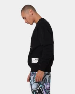 Carré X Kenny Scharf Gary's Revolution Crewneck Black -Champioe Style 02041071 YB001 mens 0060