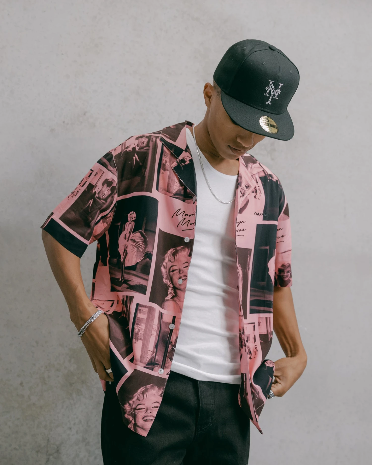 Carré X Marilyn Monroe Button Up Shirt Pink 3 Carré X Marilyn Monroe Button Up Shirt Pink