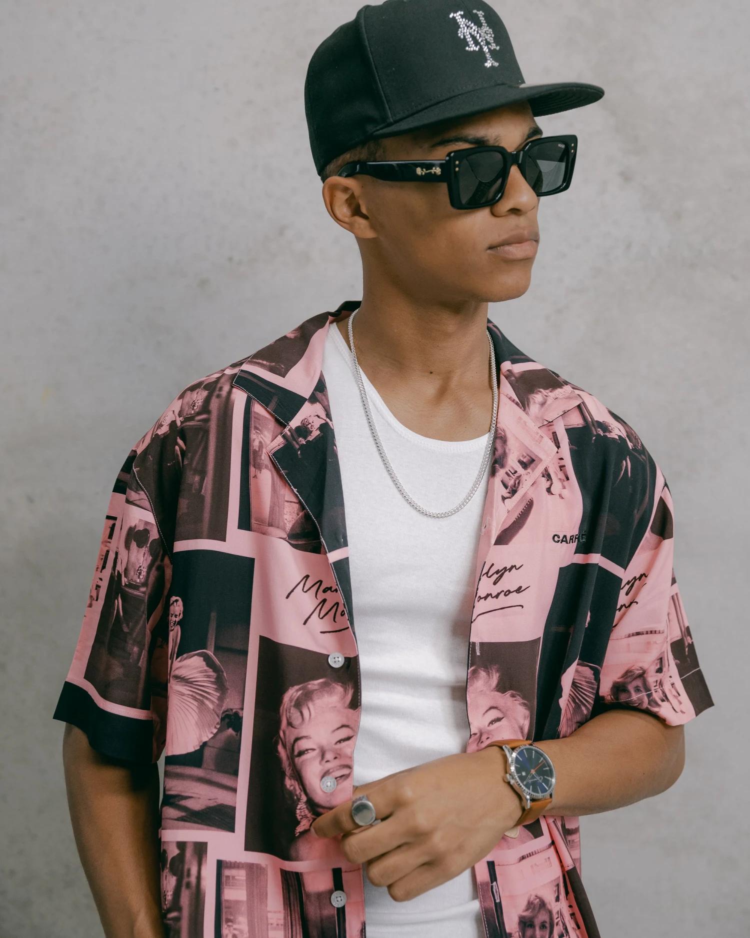 Carré X Marilyn Monroe Button Up Shirt Pink 4 Carré X Marilyn Monroe Button Up Shirt Pink - Image 2