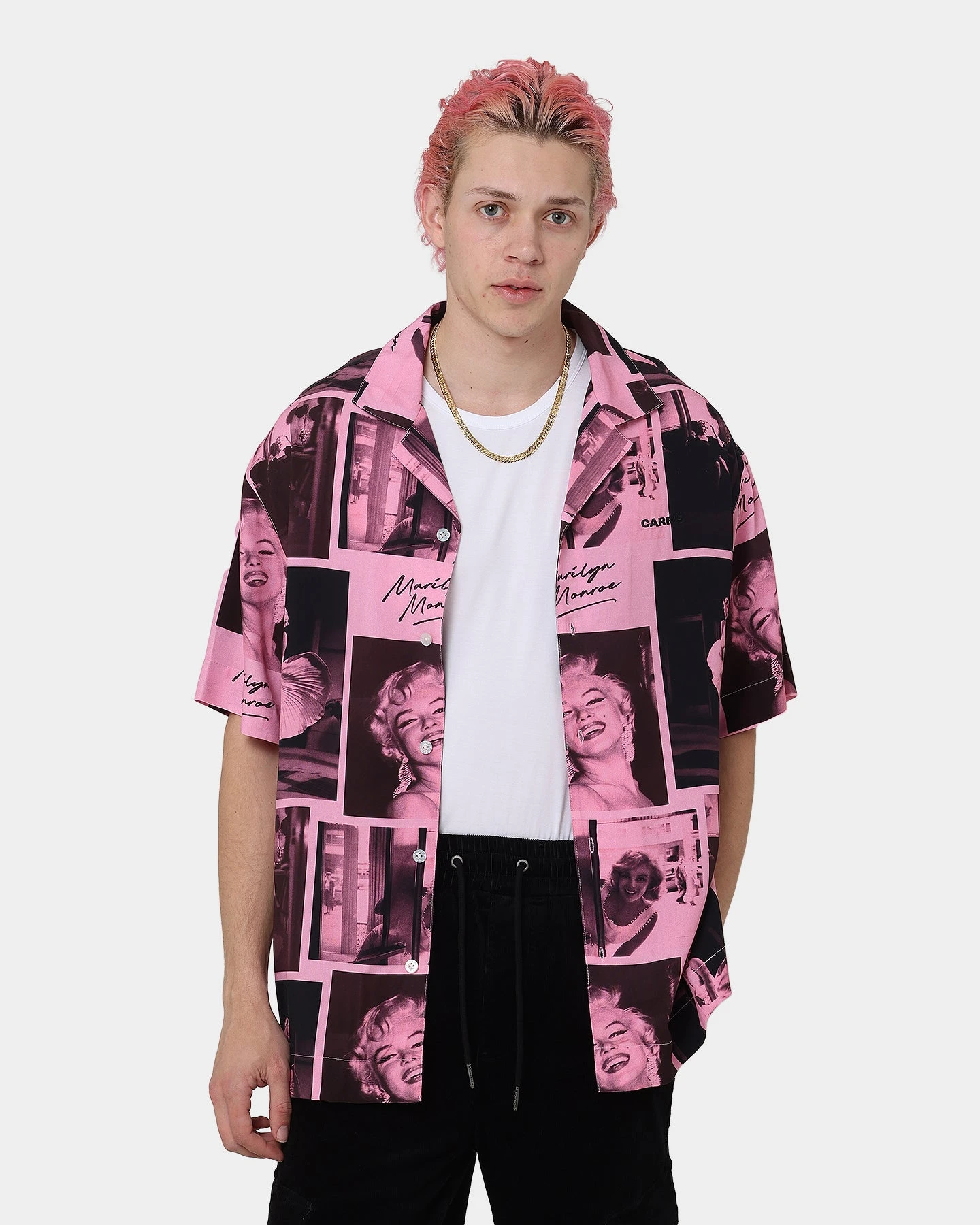 Carré X Marilyn Monroe Button Up Shirt Pink 5 Carré X Marilyn Monroe Button Up Shirt Pink - Image 3