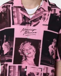 Carré X Marilyn Monroe Button Up Shirt Pink 16 Carré X Marilyn Monroe Button Up Shirt Pink -Champioe Style 02042036 YP001 mens 0030