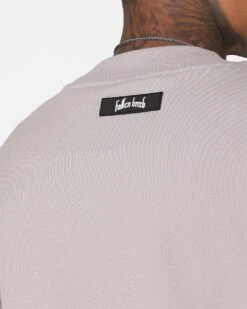 Fallen Breed Logo Crewneck Light Grey -Champioe Style 02042092 YL210 mens 0070