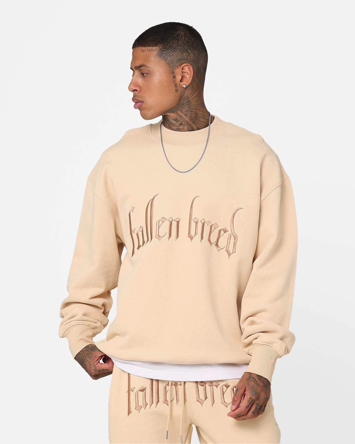Fallen Breed Logo Crewneck Nude 3 Fallen Breed Logo Crewneck Nude