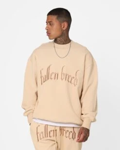 Fallen Breed Logo Crewneck Nude 14 Fallen Breed Logo Crewneck Nude -Champioe Style 02042092 YN341 mens 0060