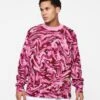 Advisory Board Crystals ABC. 123. Warped Camo Crewneck Rubellite Pink -Champioe Style 02042368 YR266 mens 0010