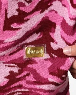 Advisory Board Crystals ABC. 123. Warped Camo Crewneck Rubellite Pink -Champioe Style 02042368 YR266 mens 0080