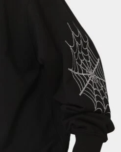 Loiter Spider Rhinestone Crewneck Black 21 Loiter Spider Rhinestone Crewneck Black -Champioe Style 02042438 YB001 mens 00100