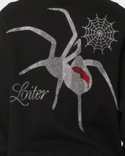 Loiter Spider Rhinestone Crewneck Black 16 Loiter Spider Rhinestone Crewneck Black -Champioe Style 02042438 YB001 mens 0050