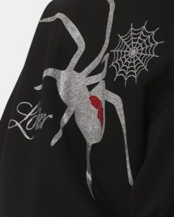 Loiter Spider Rhinestone Crewneck Black 20 Loiter Spider Rhinestone Crewneck Black -Champioe Style 02042438 YB001 mens 0090