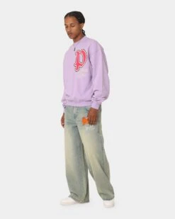 Loiter Paradise Crewneck Lilac -Champioe Style 02042439 YL300 mens 0030