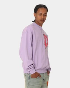Loiter Paradise Crewneck Lilac -Champioe Style 02042439 YL300 mens 0060