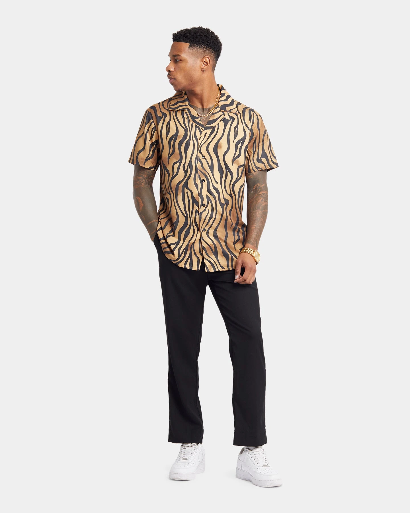 XXIII Zeera Button Up Shirt Zebra 5 XXIII Zeera Button Up Shirt Zebra - Image 3