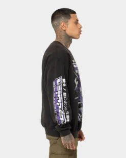 Goat Crew X Transformers Decepticons Vintage Crewneck Black Wash -Champioe Style 02042550 YB295 mens 0050