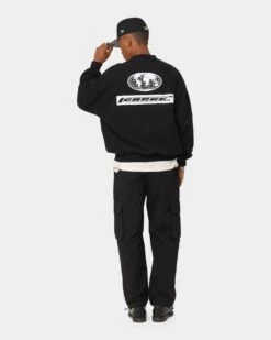 Carré CP Global Oversized Crewneck Black -Champioe Style 02042567 YB001 mens 0080
