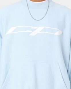 Carré CP Global Oversized Crewneck Light Blue -Champioe Style 02042567 YL200 mens 0040
