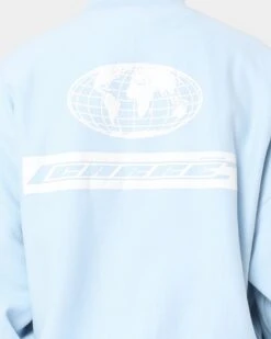 Carré CP Global Oversized Crewneck Light Blue -Champioe Style 02042567 YL200 mens 0050