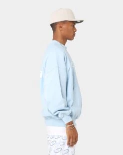 Carré CP Global Oversized Crewneck Light Blue -Champioe Style 02042567 YL200 mens 0060