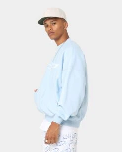 Carré CP Global Oversized Crewneck Light Blue -Champioe Style 02042567 YL200 mens 0070