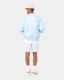 Carré CP Global Oversized Crewneck Light Blue -Champioe Style 02042567 YL200 mens 0080