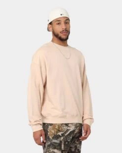 MNML Vintage Wash Crewneck Cream -Champioe Style 02042883 YC600 mens 0050