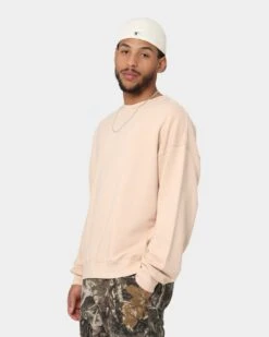 MNML Vintage Wash Crewneck Cream -Champioe Style 02042883 YC600 mens 0060