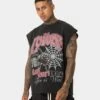 Loiter Dark Hours Oversized Vintage Muscle T-Shirt Vintage Black
