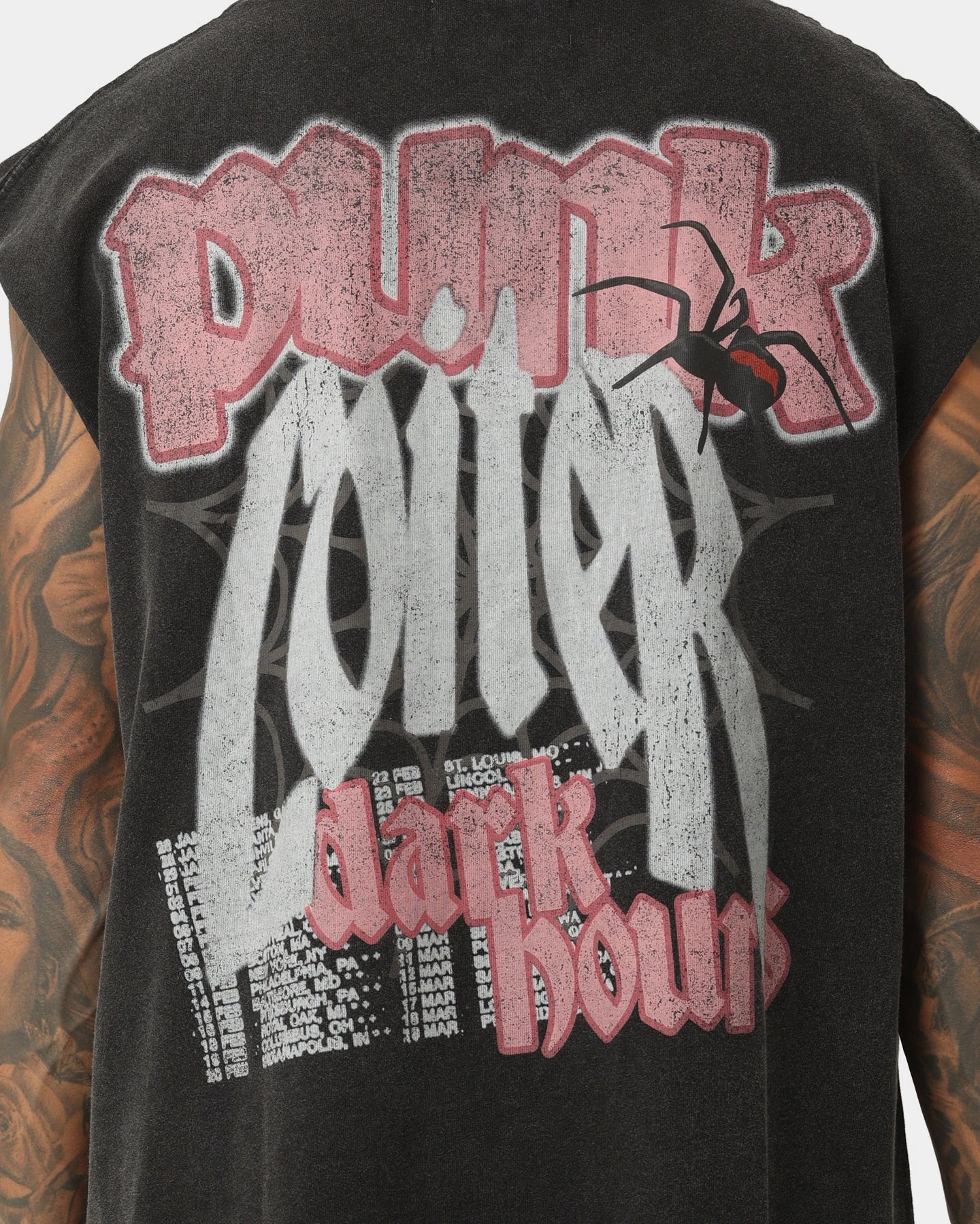 Loiter Dark Hours Oversized Vintage Muscle T-Shirt Vintage Black 7 Loiter Dark Hours Oversized Vintage Muscle T-Shirt Vintage Black - Image 5