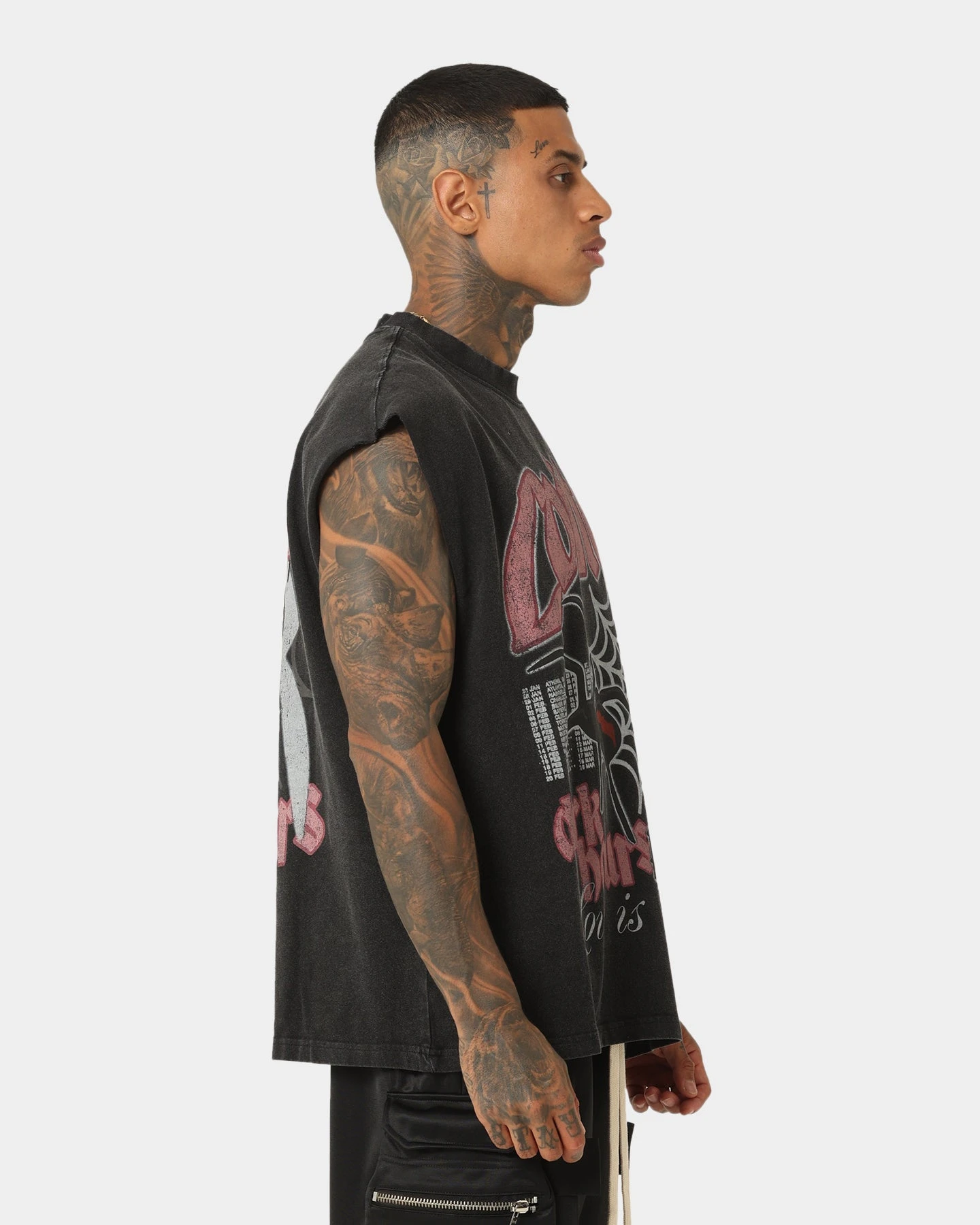 Loiter Dark Hours Oversized Vintage Muscle T-Shirt Vintage Black 8 Loiter Dark Hours Oversized Vintage Muscle T-Shirt Vintage Black - Image 6