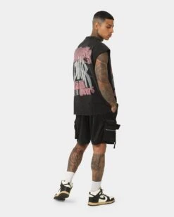 Loiter Dark Hours Oversized Vintage Muscle T-Shirt Vintage Black 17 Loiter Dark Hours Oversized Vintage Muscle T-Shirt Vintage Black -Champioe Style 02042946 YV009 mens 0080