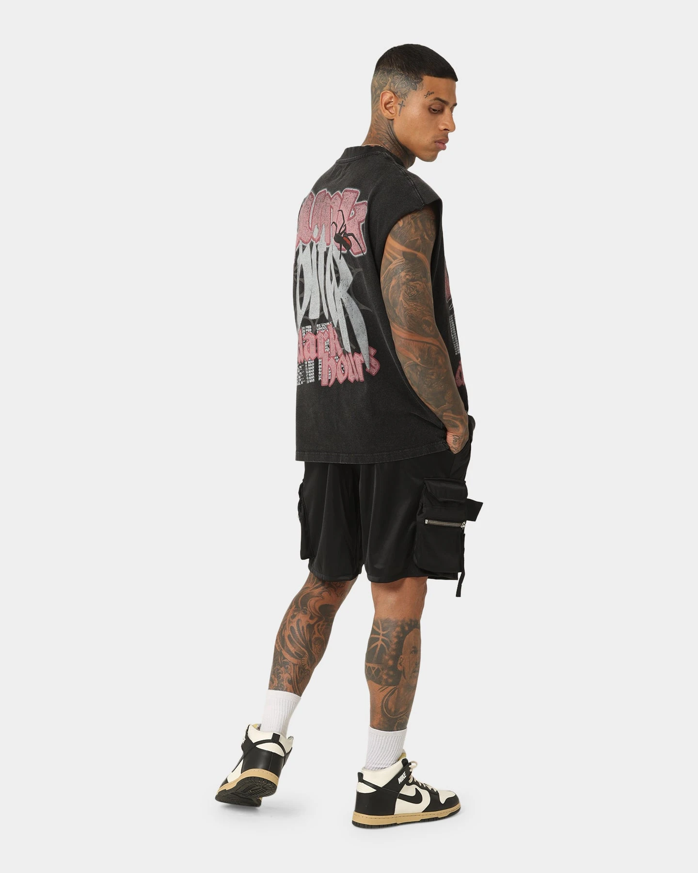 Loiter Dark Hours Oversized Vintage Muscle T-Shirt Vintage Black 10 Loiter Dark Hours Oversized Vintage Muscle T-Shirt Vintage Black - Image 8