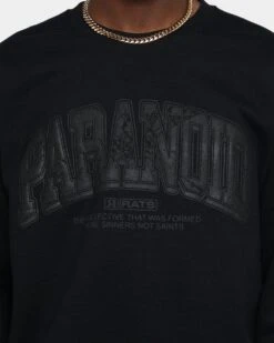 Rats Get Fat Paranoid Crewneck Black 10 Rats Get Fat Paranoid Crewneck Black -Champioe Style 02043224 YB001 mens 0030
