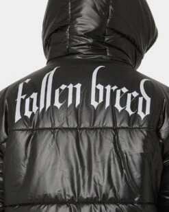 Fallen Breed Logo Puffer Jacket Black -Champioe Style 02043238 YB001 mens 0060