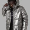 DXXMLife L-6 A Chrxme Puffer Jacket Silver -Champioe Style 02043323 YS001 mens 010