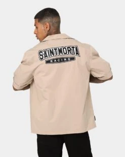 Saint Morta Pro Racing Mechanic Shirt Stone -Champioe Style 02043341 YS400 mens 0020