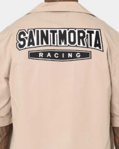 Saint Morta Pro Racing Mechanic Shirt Stone -Champioe Style 02043341 YS400 mens 0050