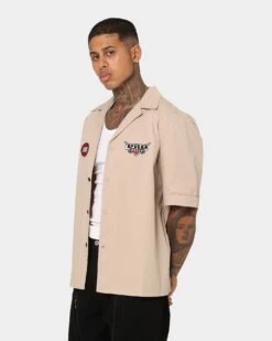 Saint Morta Pro Racing Mechanic Shirt Stone -Champioe Style 02043341 YS400 mens 0070