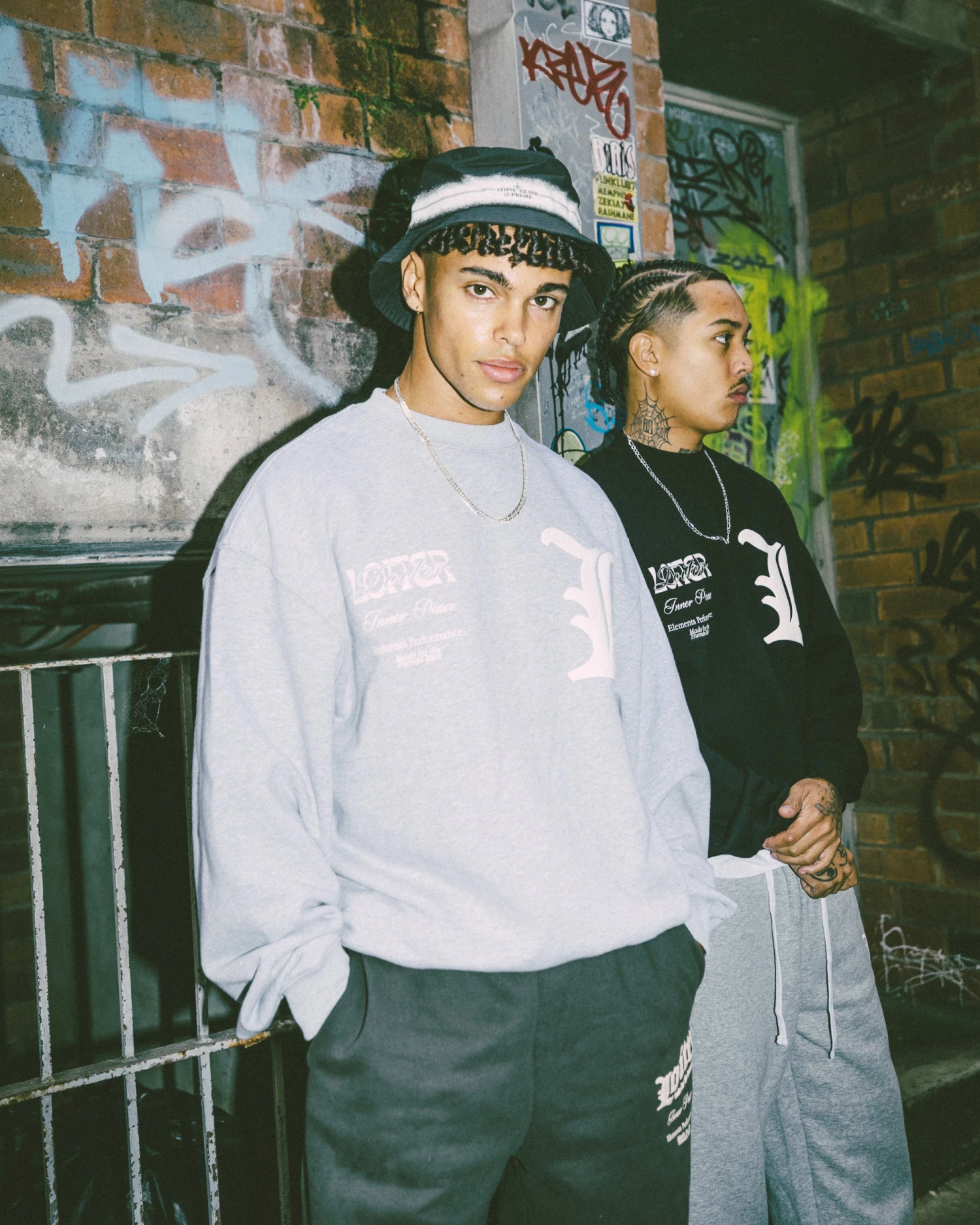 Loiter Art Studio Crewneck Grey 2 Loiter Art Studio Crewneck Grey