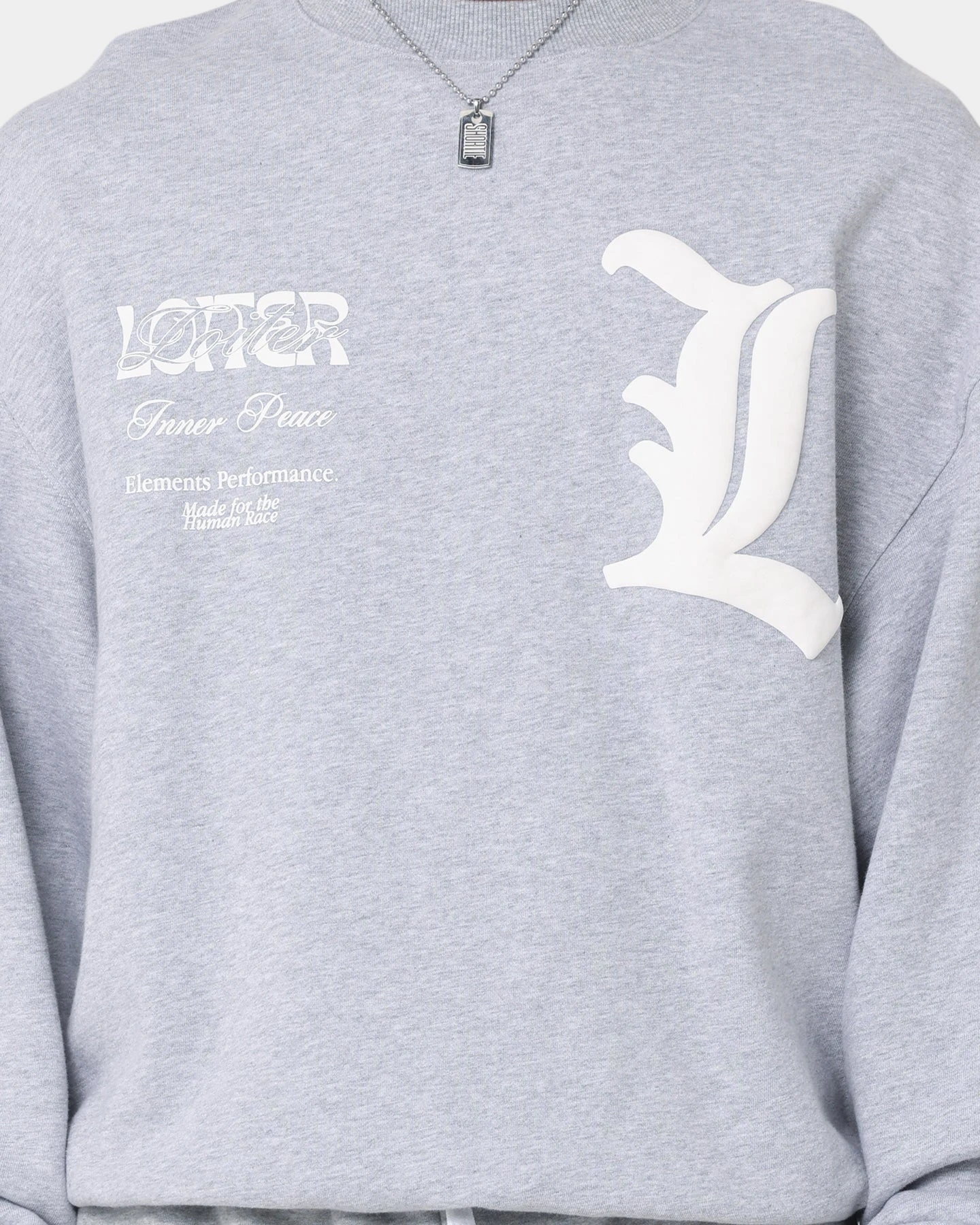 Loiter Art Studio Crewneck Grey 7 Loiter Art Studio Crewneck Grey - Image 6