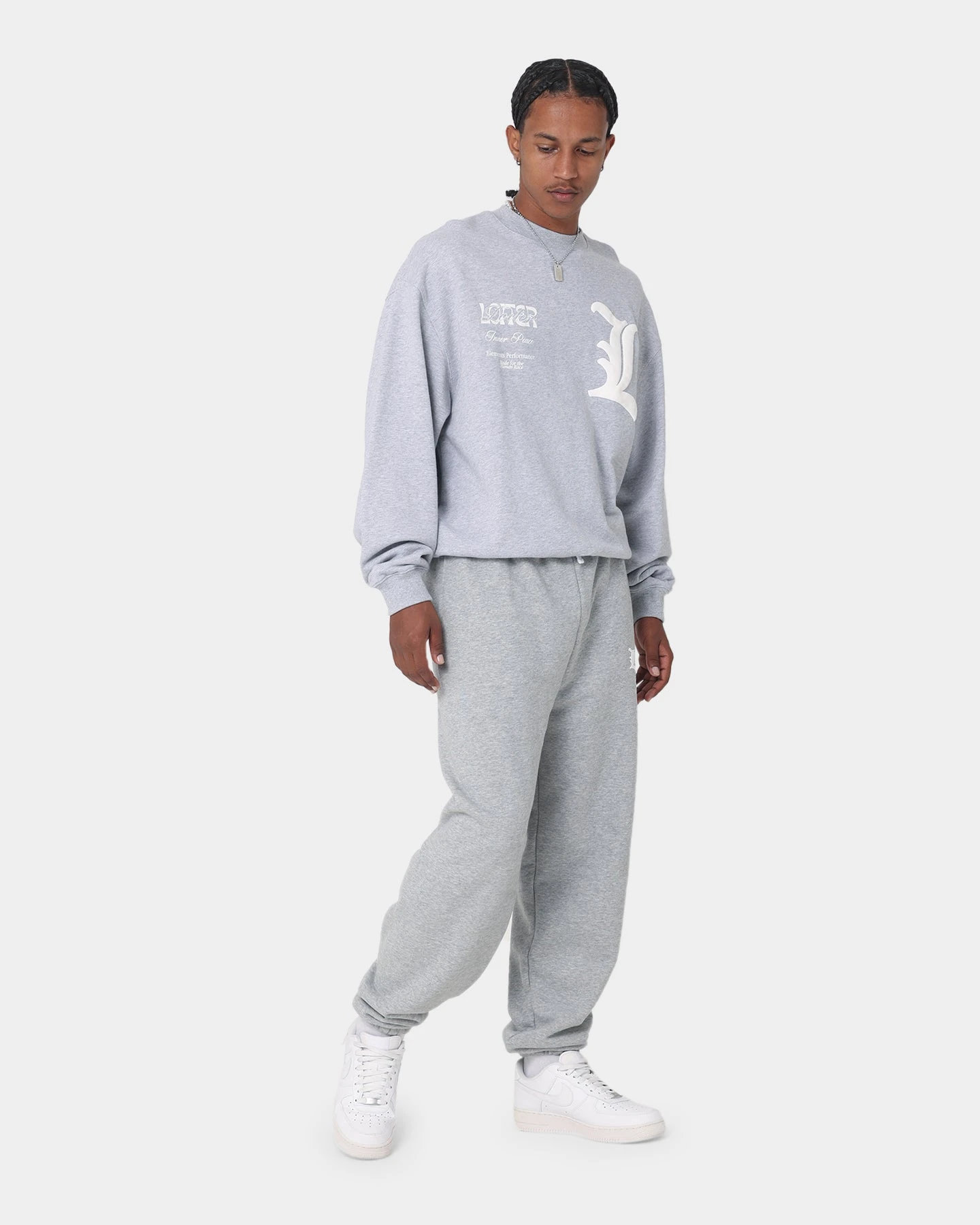 Loiter Art Studio Crewneck Grey 11 Loiter Art Studio Crewneck Grey - Image 10