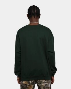 Rats Get Fat Ratman Crewneck Forest Green -Champioe Style 02043576 YF006 mens 0040